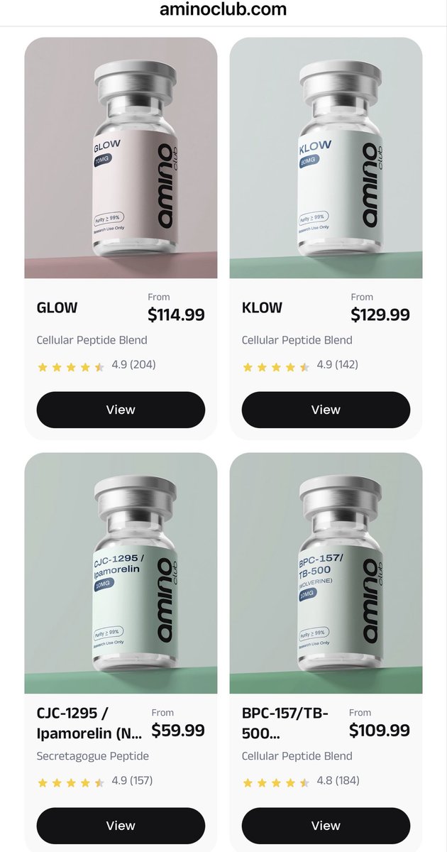Gregster102's tweet photo. Amino club is goated use code : GREGORY17 to save 20% off your first purchase !!!

They have many products to choose from for Research purposes only of course 🧐

https://t.co/J9Tuib0PUm

#peptides #Tesamorelin #retatrutide #weightloss https://t.co/wiL5EKe64U
