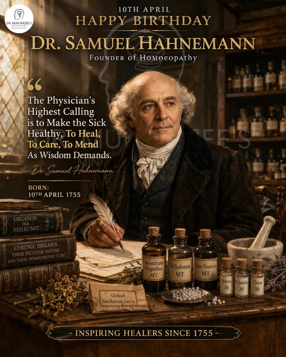 drjkb37's tweet photo. Greetings to all on the auspicious occasion of "271th World Homeopathy Day".Homeopathy is the only one best &amp; holistic alternative system of medicine all over the world.India is leading it. https://t.co/844QHLB9o8