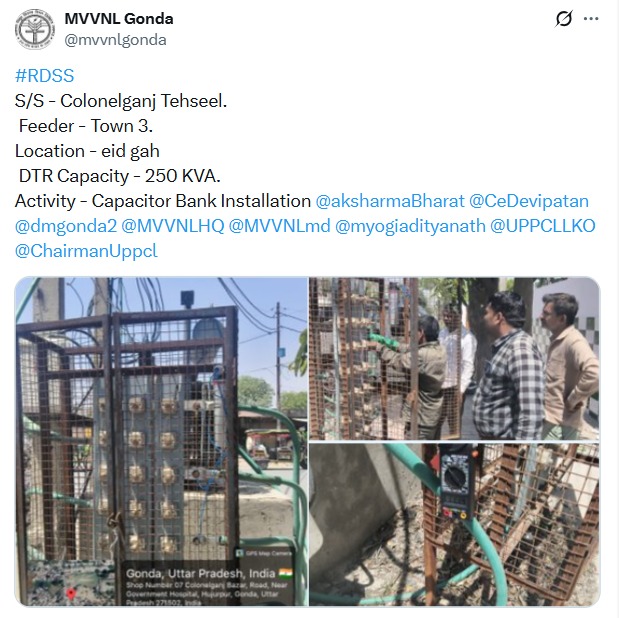 UPPCLLKO's tweet image. #RDSS योजना के अंतर्गत प्रदेशभर में उपभोक्ताओं को निरंतर और बेहतर गुणवत्तापूर्ण बिजली उपलब्ध कराने हेतु विभागीय टीमें सतत कार्यरत हैं।

#UPPCL #BijliSeva
@CMOfficeUP
@EMofficeUP
@aksharmaBharat
@mduppcl