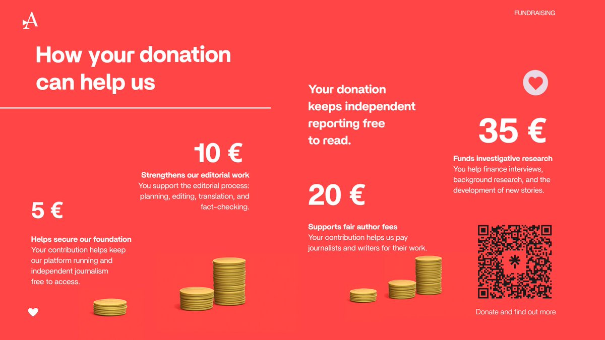 the_amargi's tweet image. #Support #TheAmargi with a monthly donation!

Support independent journalism that connects stories from the Middle East to Europe, mentors young journalists, and resists censorship. 

➡️amargi-ev.org/en/donate/