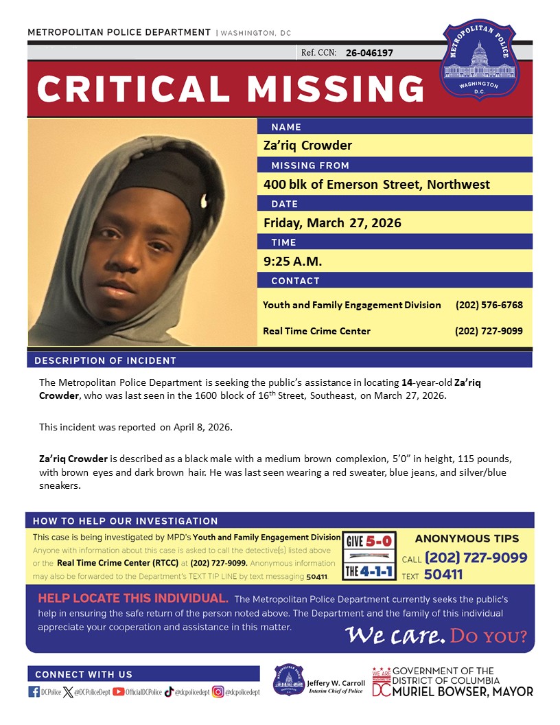 DC Police Department tweet media