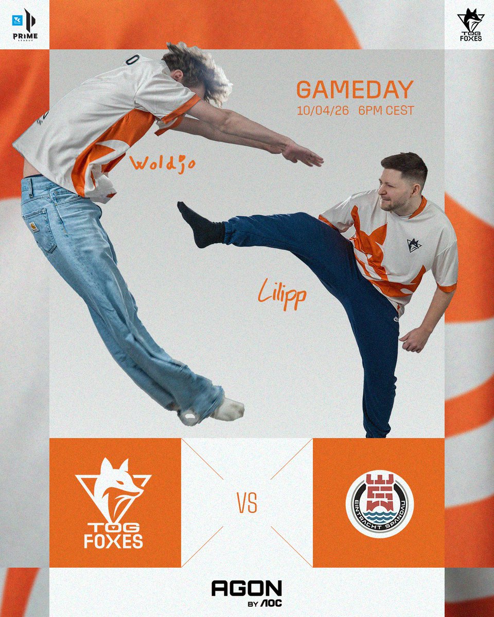 TOGfoxes's tweet image. POV: DU BIST JULIUS DER TURM! 🧱

Wir können heute unseren Teil dazu leisten, den bisher ungeschlagenen Tabellenführer vom Thron zu treten. 🥋

🆚 @EinSpandau 
🕕 18:00 Uhr

#FoxFamily #TOGether @PrimeLeague
