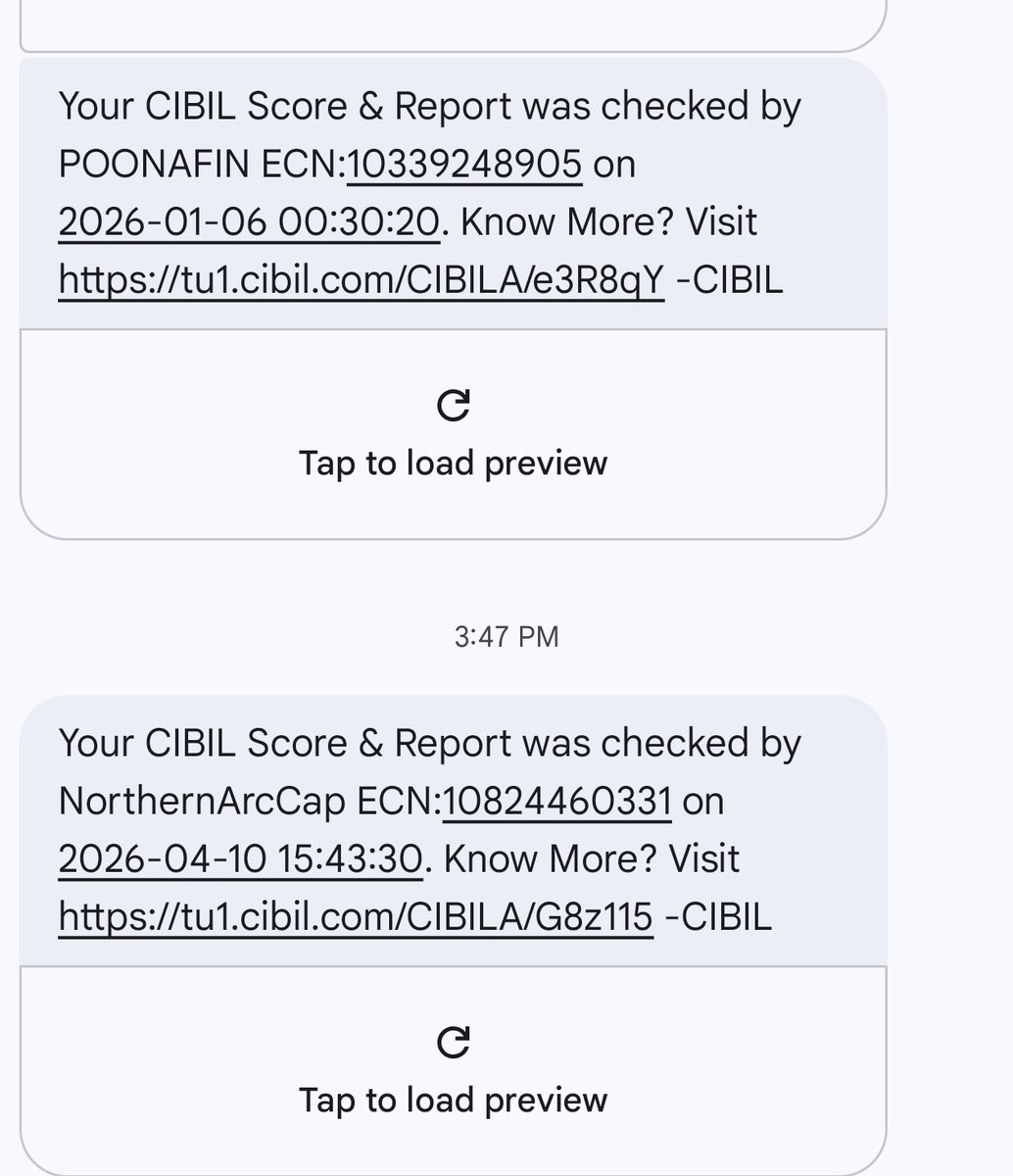 CodeBr4k6's tweet photo. Stop ruining my CIBIL @NorthernArc @poonawallafinco! I never authorized these: ECN 108244460331 &amp; 10339248905. Filing CIBIL dispute today. If not removed, will escalate to @RBI Ombudsman for data misuse. ⚖️
@MobiKwik @ConsumerVoiceIn #CIBIL #RBI #Fintech @MobiKwikSWAT https://t.co/8vs3x8P5Z2