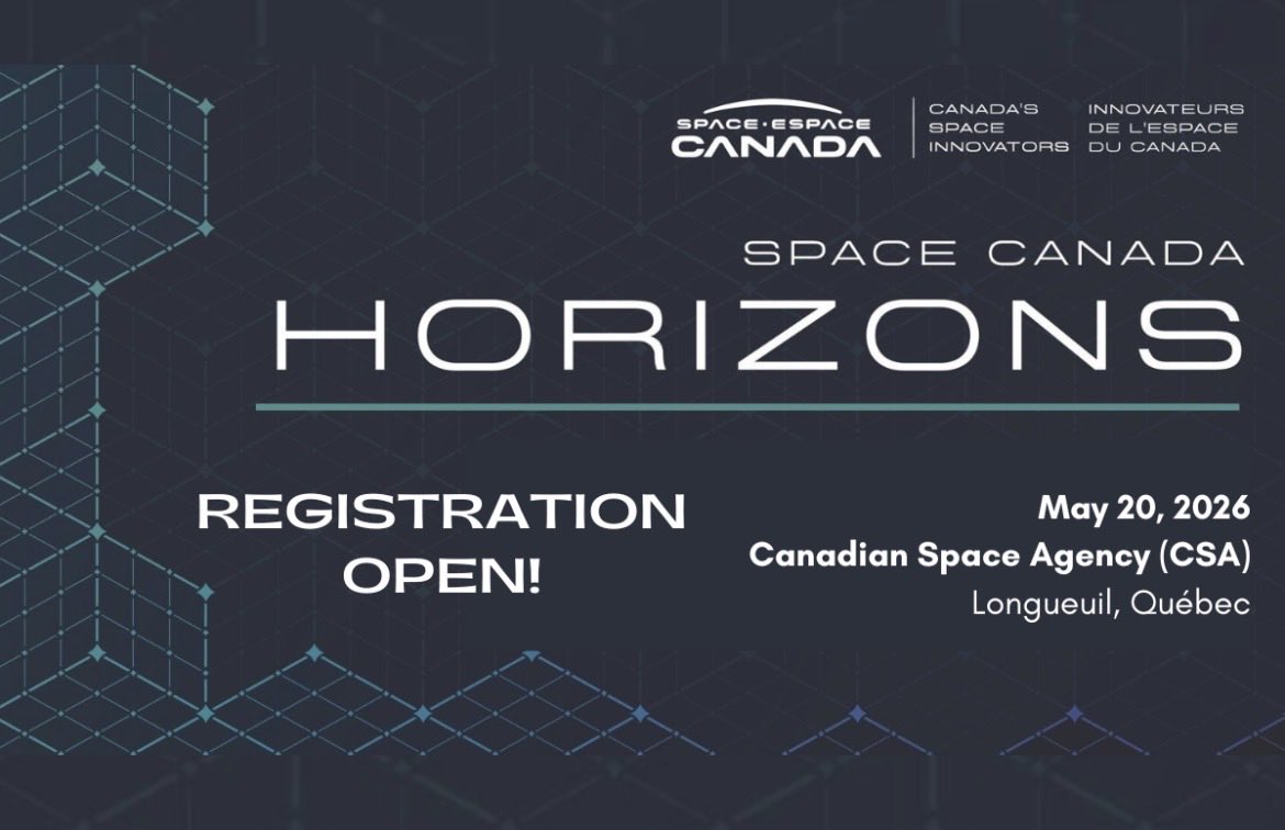 spacecanada's tweet photo. Tickets are available now – don’t miss out! 

Space Canada’s Horizons 2026 will be held on May 20th in Longueuil Quebec at the CSA headquarters.

https://t.co/uTIJCnSMz9 https://t.co/RNvCqkvCCi