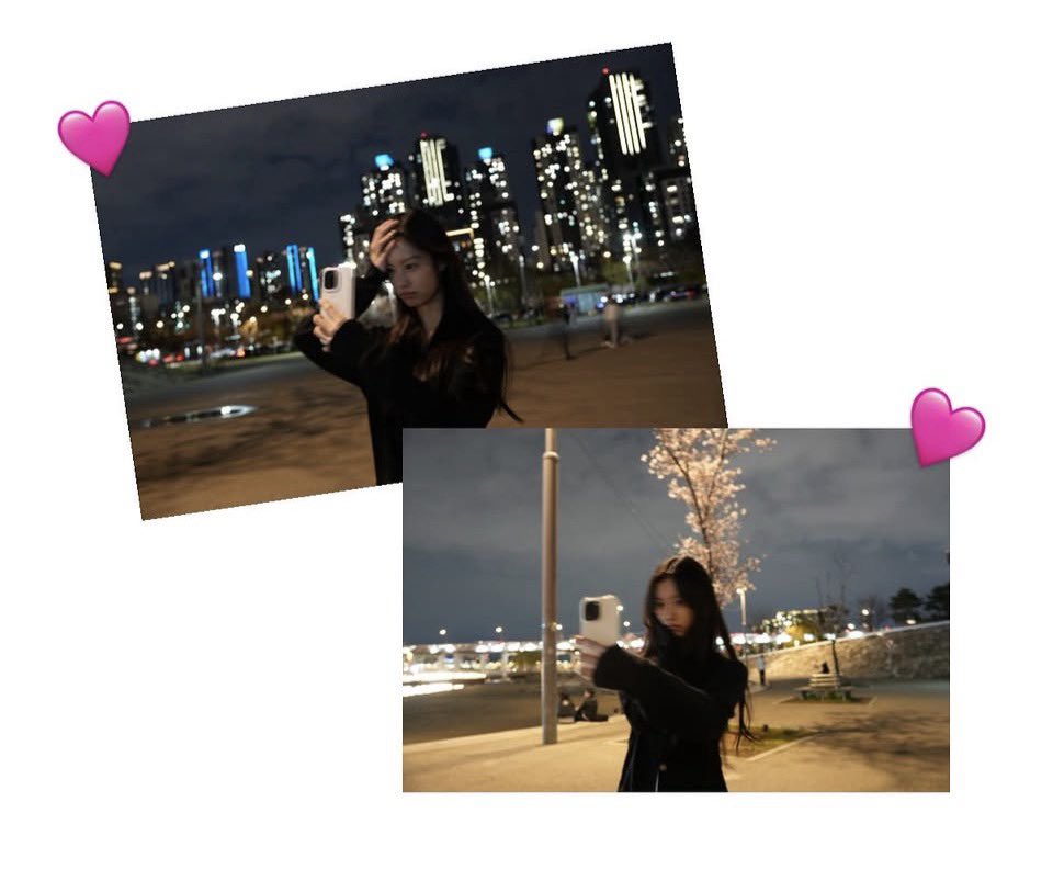 GARAM’s night selfies via instagaram stories 🩷