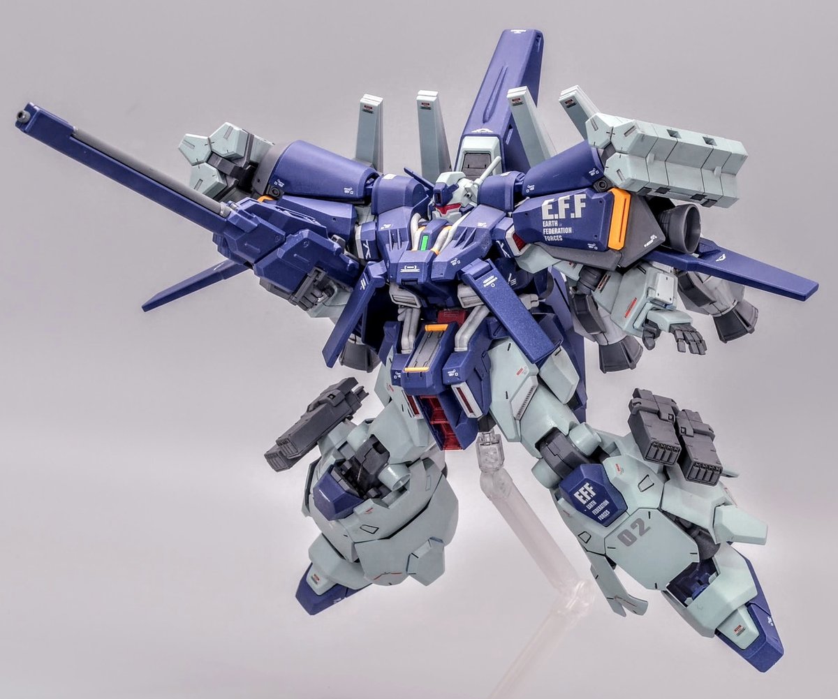 O15RXnhQL8nvfYW's tweet photo. HGUC 1/144 グスタフ・カール00型改造
試作型空戦用MS「イカロス・カール」
完成しました！

アリュゼウスの随伴機として開発された空戦仕様のグスタフカールを製作しました
大推力で強引に大気圏内飛行を可能にした設定です
#ガンプラ
リプ欄の続きもどうぞ↓（1/4） https://t.co/9i2G1ygx7E