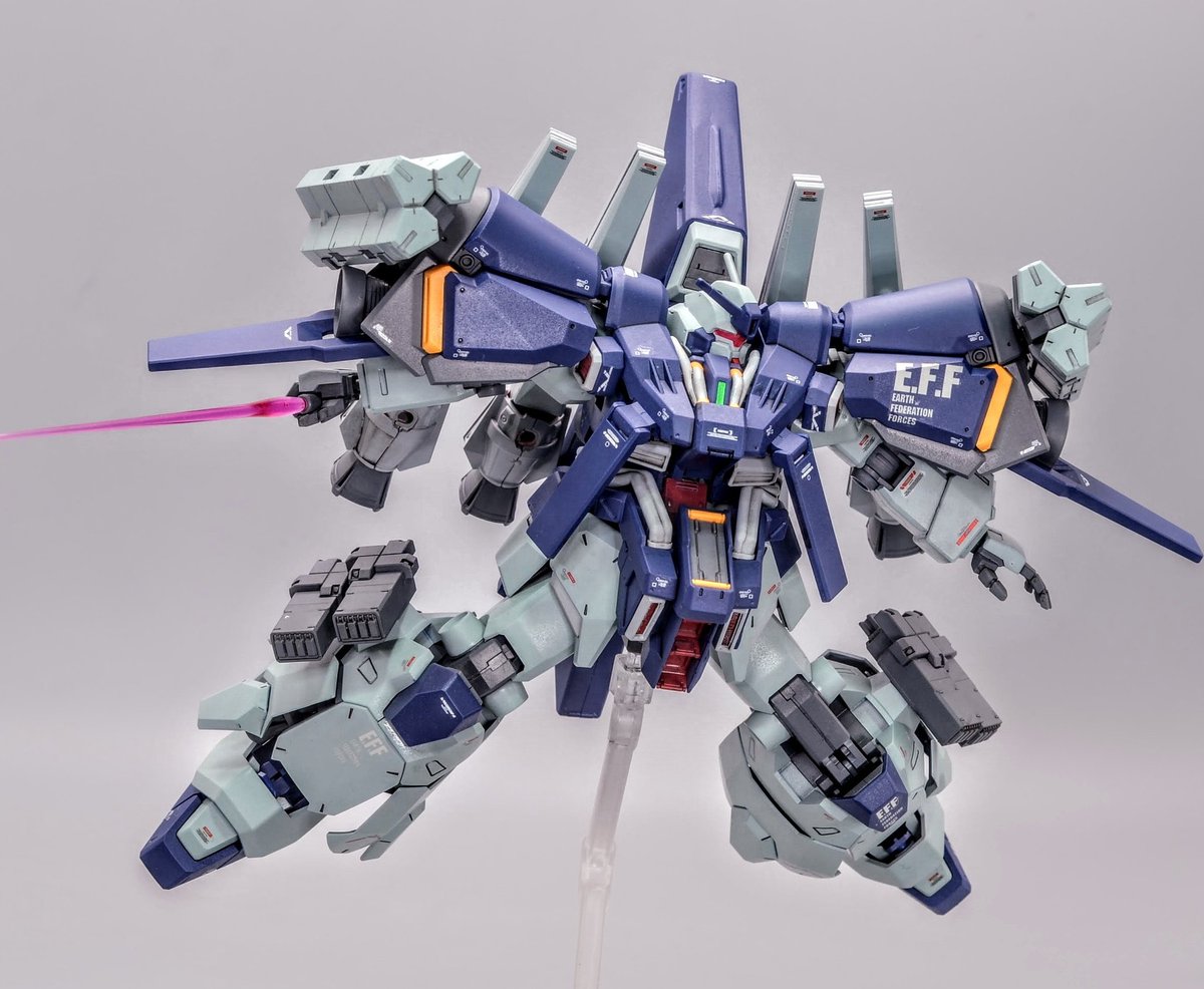 O15RXnhQL8nvfYW's tweet photo. HGUC 1/144 グスタフ・カール00型改造
試作型空戦用MS「イカロス・カール」
完成しました！

アリュゼウスの随伴機として開発された空戦仕様のグスタフカールを製作しました
大推力で強引に大気圏内飛行を可能にした設定です
#ガンプラ
リプ欄の続きもどうぞ↓（1/4） https://t.co/9i2G1ygx7E
