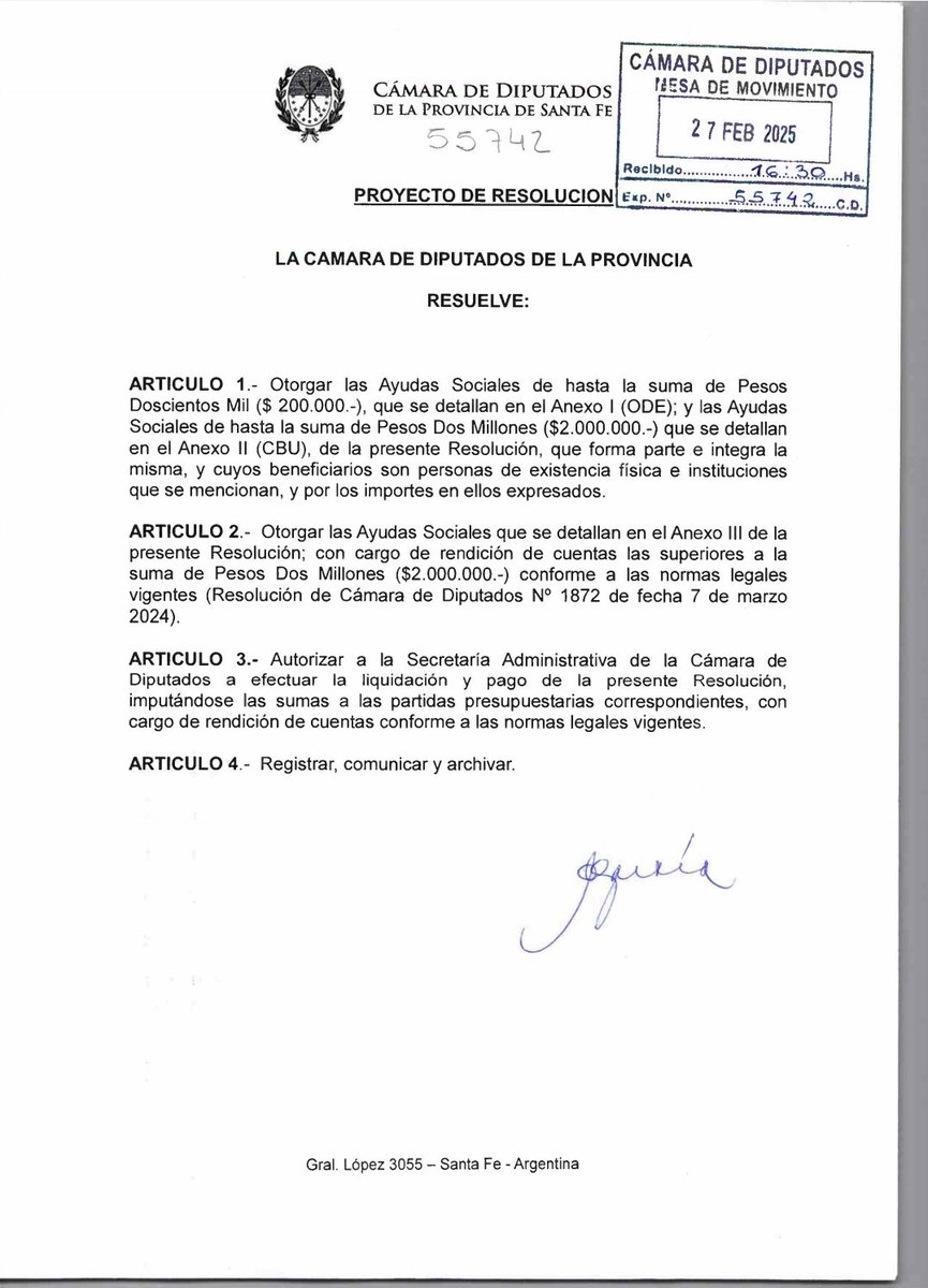 ⚠️🚨| Los diputados provinciales de Santa Fe se aumentaron la guita que reciben para otorgar subsidios a dedo. (SÍ, TIENEN UNA CAJA PARA ESO)

El proyecto fue de Clara García, la ex mujer del pésimo gobernador socialista Miguel Lifschitz. O sea; la que se queja de los impuestos
