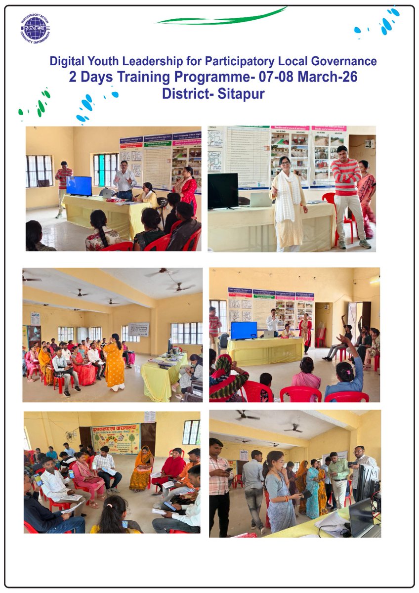 pacelko2000's tweet photo. In Sitapur dist. of U.P., people still face challenges in accessing the digital world. PACE is addressing this through its Digital Democracy Initiative. A 2-day training was organized for 50 women and youth to Build digital literacy and Improve access to devices and connectivity https://t.co/74leL7pGhJ