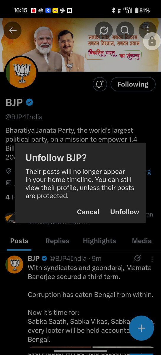 chu07958291's tweet image. Mene unfollow kardiya bjp ab ye log bahut scam curruption aur freedom of speech bhi kam ho gayi hai mene 3 baar bjp ko vote diya par ab bjp badal gayi hai sab currputt hai specially mere yaha ka bjp ka nagar Sevak #bjp  #currption #congress