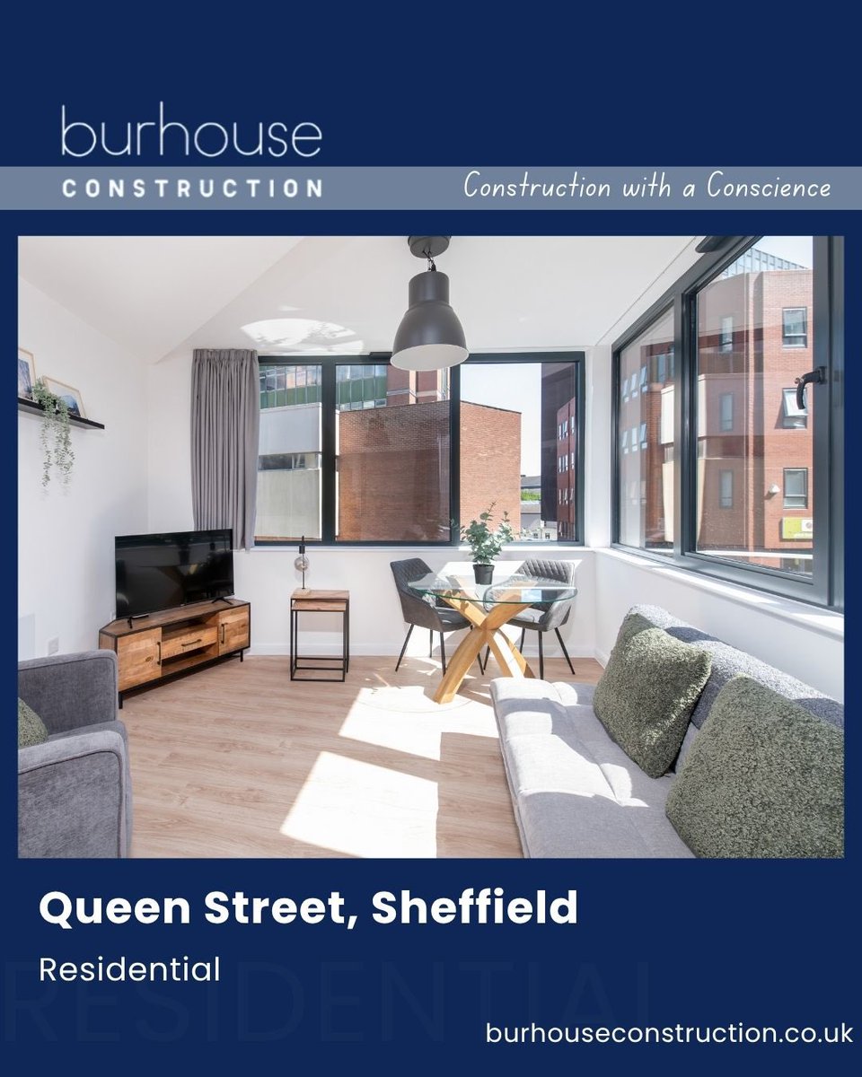 Queen Street – a stunning residential project completed for our client Fairhurst Homes. 🏡

We love how much natural light fills this living space, creating a bright and welcoming atmosphere throughout. 

Another quality build delivered with attention to detail from Burhouse.