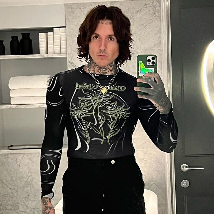 oli sykes, but hes also the celebrity i look up to most. the way i feel about him is totally past looks, his music changed my life for THE REST of my life and hes much more than my celebrity crush
