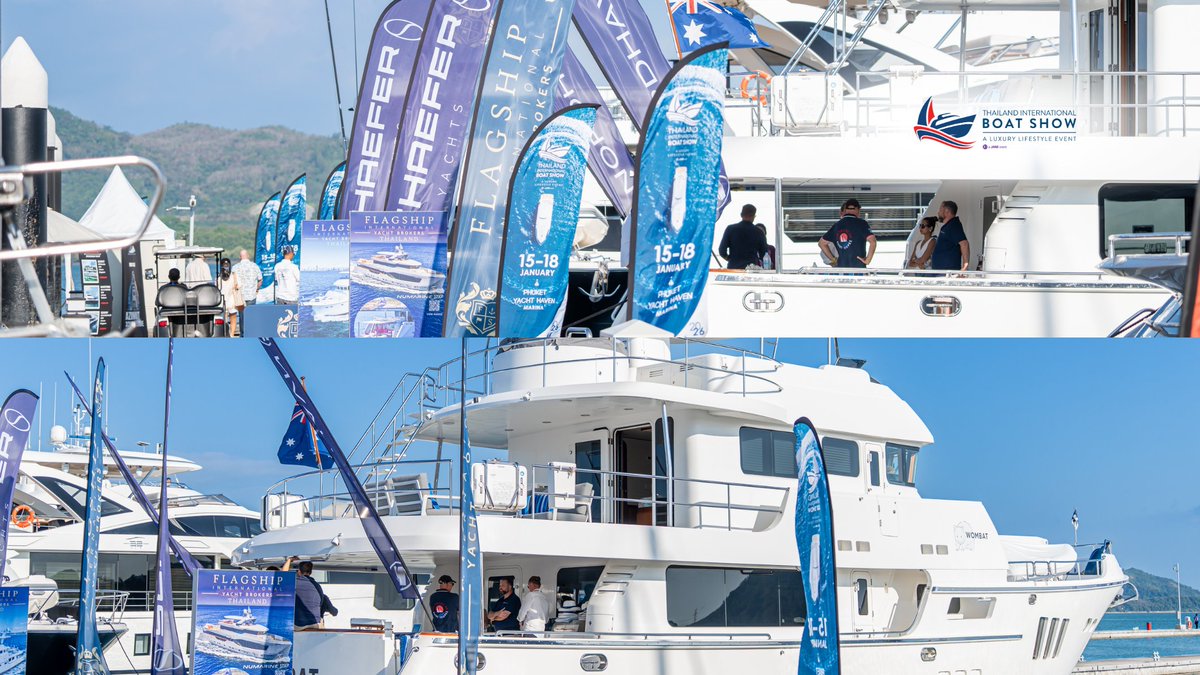 Thaiintboatshow's tweet image. Thailand International Boat Show A Luxury Lifestyle Event 2027
076600225
info@thailandinternationalboatshow.com thailandinternationalboatshow.com
#TIBS #thailandinternationalboatshow2027 #thailandinternationalboatshow #boat #boatshow #Phuket #thailand #phuketthailand #yacht #yachtcharter