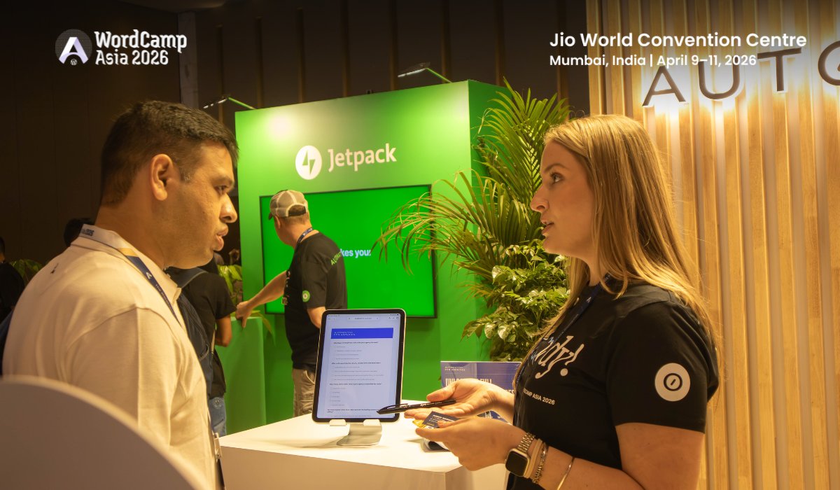 WordCampAsia's tweet image. Lively conversations &amp;amp; collaborations are happening at the Sponsor Hall 🤝

Stop by, ask questions, share ideas, and meet the people behind the WordPress companies you love 💬

#WCAsia #WordPress