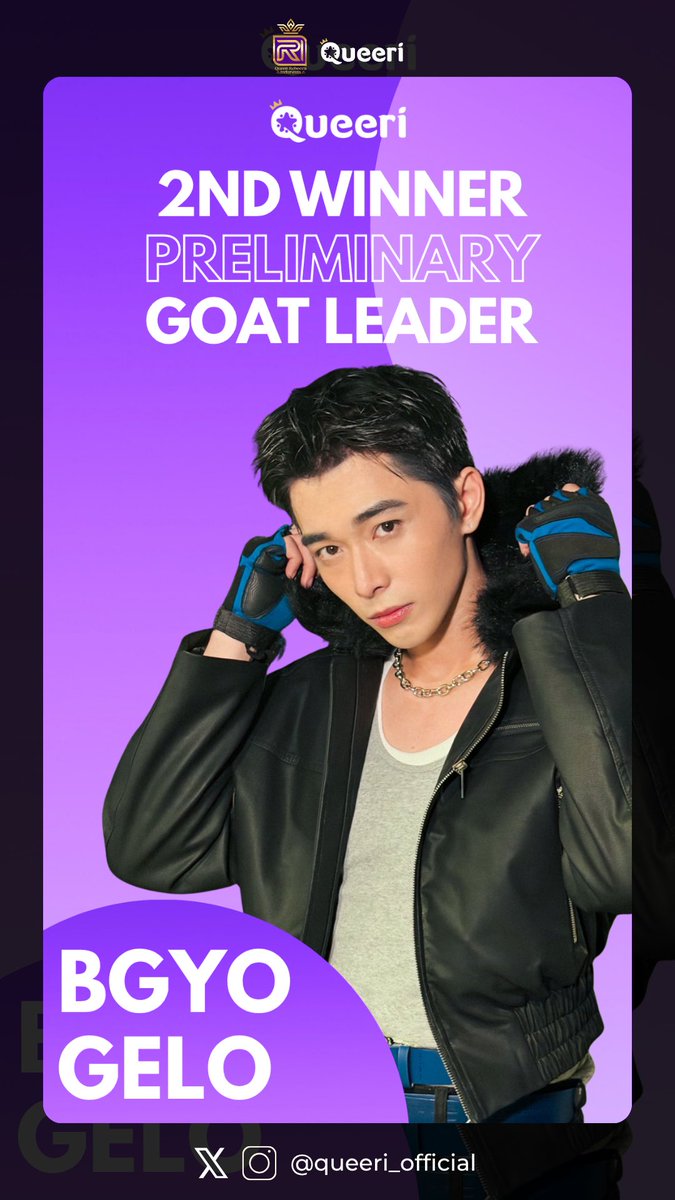 queeri_official's tweet image. Ad Material for #BGYO #GELO
2nd Winner Pre-Liminaries GOAT LEADER Group B

Ad Location: TV Lift Jogja City Mall, Yogyakarta 
Ad Period: April 13-19, 2026

#Queeri #Queeri_Vote