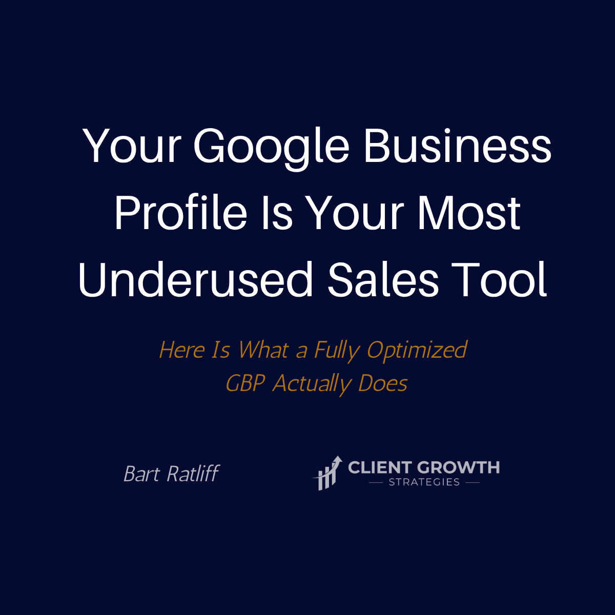 A potential customer searches for your type of business in your city right now. Here is what the data actually says. clientgrowthstrategies.com/google-busines…