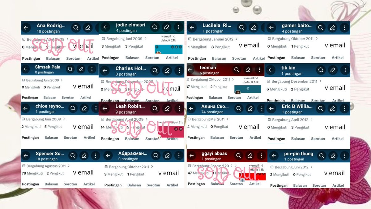 swpellss's tweet photo. @blazedhalle ak jual acc x ajaaaa belum sama no telp tapii

‘⅋── price kosongan &amp; inact :

꒰ ⁠♡ v-email tahun lama : 15k
꒰ ⁠♡ v-email tahun pendek 09 : 18k

𐙚 take ke wa : ☎️ https://t.co/Uj2nxqSw4L https://t.co/NM7PBzs92q