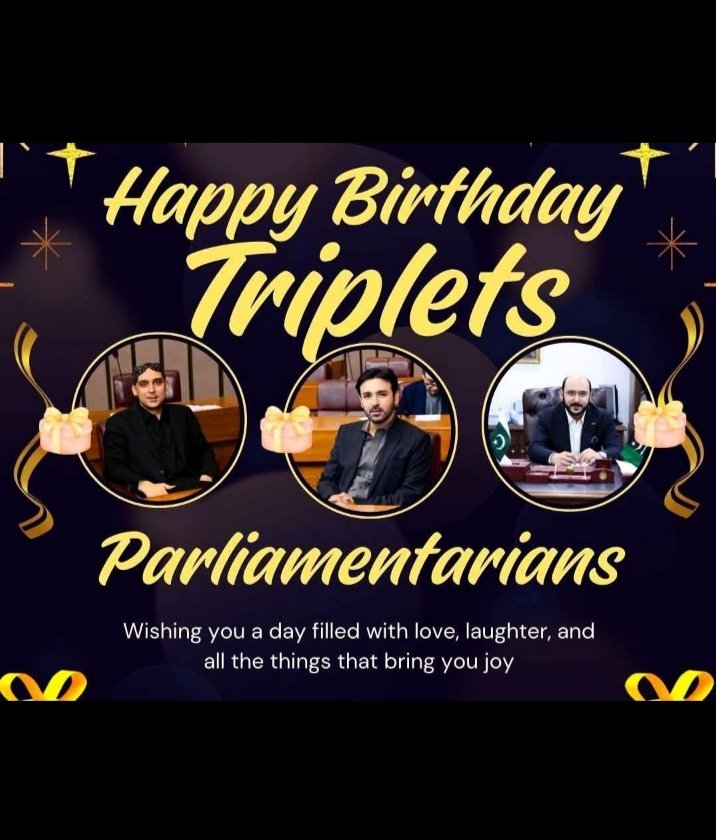 Happy birthday triplets
May God give you long life 
Ameen