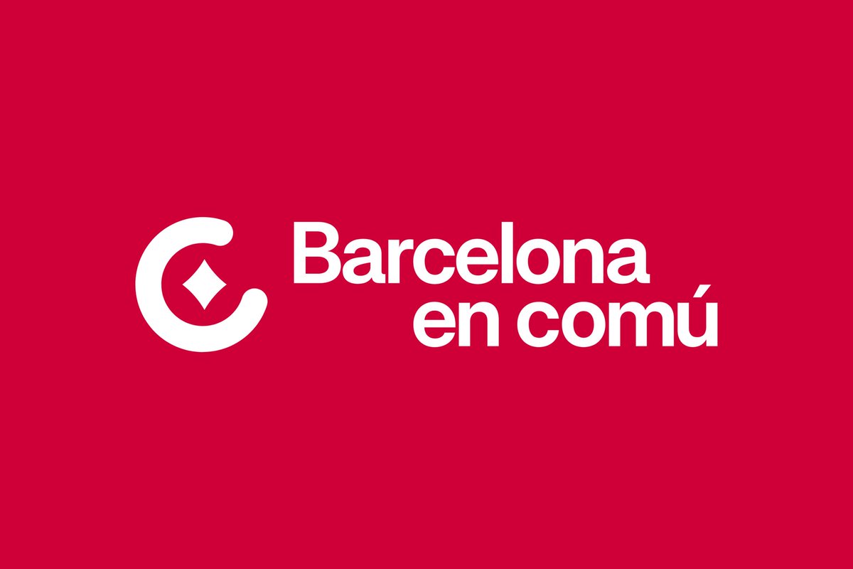 ⭕ ATENCIÓ: Barcelona en Comú 🟣 canvia de logo per al partit.

Passa d'un vermell taronja a un vermell grana, molt similar al de Guanyem Badalona.

També elimina les diferents C que formaven part per un romb, que correspon a les cruïlles de l'Eixample de Barcelona.