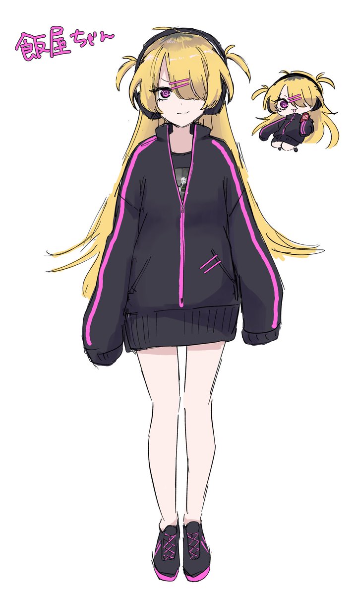 まず飯屋という名称のDiscordのグループ？があって…それのオリキャラ？を作ることになって…作りました。
ーーーーー
🎧🍚絵描いてDJして歌って毎晩ゲームで台パンして深夜突発的にお散歩したりするVtuber大好きなドーパミン中毒のオタク女
ーーーーー
FAお待ちしてます（NSFW OK）
#meshiyachan