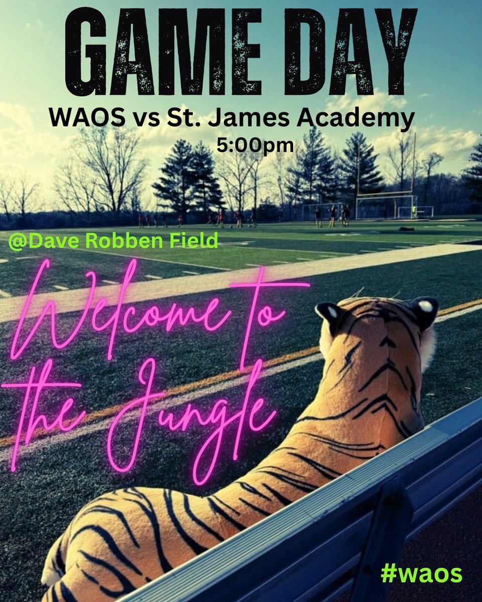 Coachguns's tweet image. Gameday✨
WAOS vs St. James Academy
5:00pm
Dave Robben Field
~
Welcome to the Jungle🐅✨
~
#waos