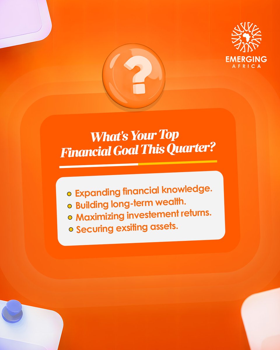 EACapitalGroup's tweet image. What's your top financial goal this quarter?
You can make it happen.

#financialgoals #WealthBuilding #SmartInvesting