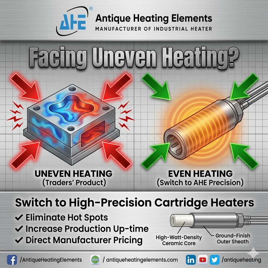 AntiqueHeating's tweet image. ⚠️ Facing Uneven Heating in Your Process?
#IndustrialHeater #CartridgeHeater #HeatingSolution #ManufacturingIndia #IndustrialAutomation #B2BIndia #EngineeringSolutions #FactoryEfficiency #ProductionIssues #ProcessImprovement #IndustrialEquipment #MakeInIndia #Machinery #Industry