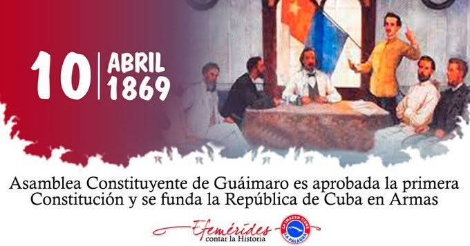 Con #HonorHolguinero conmemoramos el 157 aniversario del inicio de la Asamblea de Guáimaro, la cuál sesionó entre los días 10 y 12 de abril de 1869. Allí se tomaron importantes desiciones, destacando la aprobación de la 1ra Constitución de la República de #Cuba.
#CubaEstáFirme