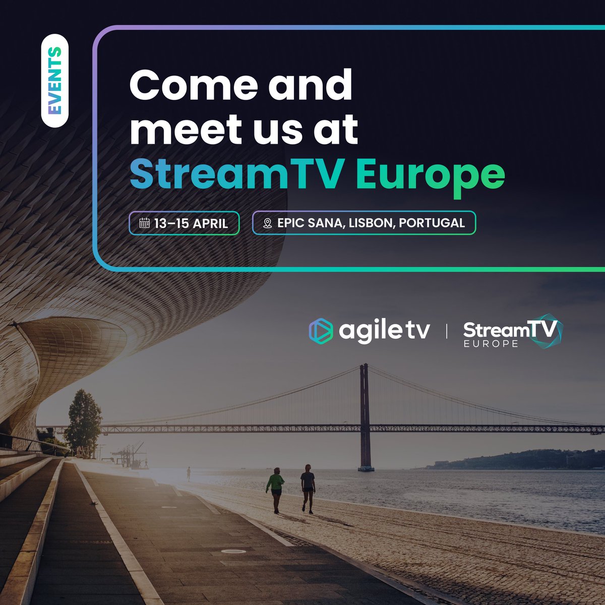agiletvcom's tweet image. Heading to @streamtv_show Europe in Lisbon next week 🇵🇹

We’ll be there talking all things TVaaS — from content and discovery to delivery, monetisation and security.

If you’re attending, let’s connect 👇
eu1.hubs.ly/H0tnc4L0

#AgileTV #StreamTV #TVaaS #Lisbon