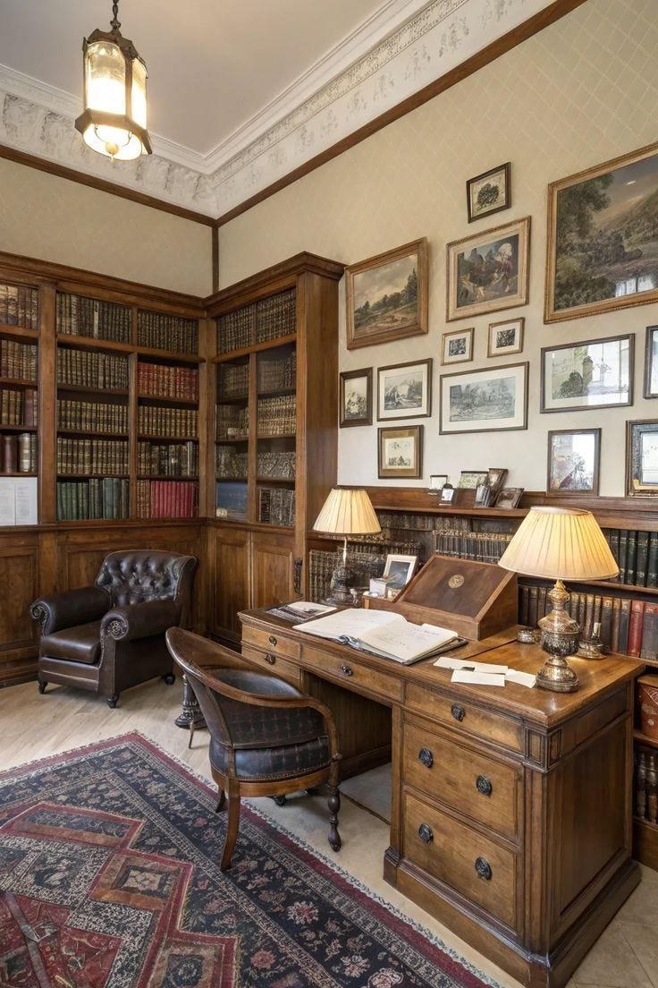 athenaeumbc's tweet photo. Reject the man cave, embrace the study https://t.co/Zc8QPHTooX