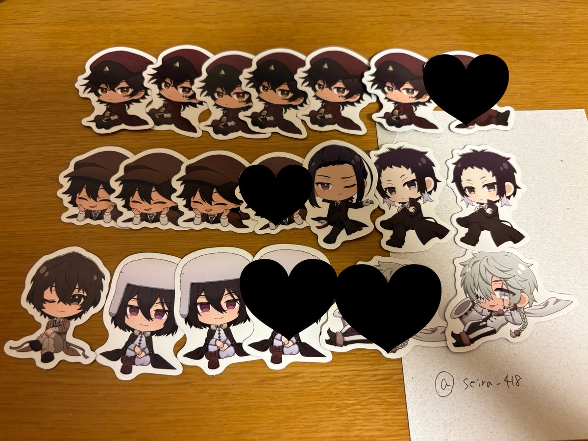 seira_418's tweet photo. 【譲渡】スシロー 文スト ピック

譲：画像参照
求：1枚200円+送料

郵送のみ。だざいお求めの方はすえひろ同数お引き取りお願い致します。
4枚以上からお声掛けください。 https://t.co/g5gDqqofTh