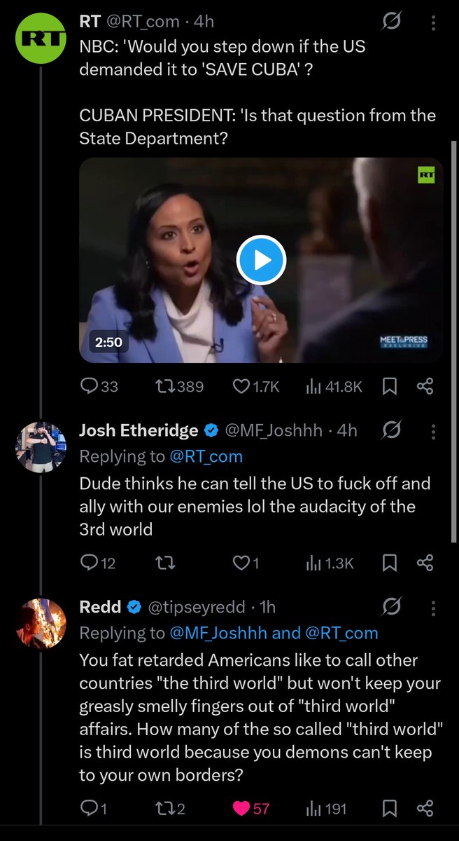 This is how average Americans think.

The average American will never ask why these third world countries are poor, oppressed and subjugated to certain rules by the West.

To them, their country is the best and right in whatever their leaders do. But immediately the country they