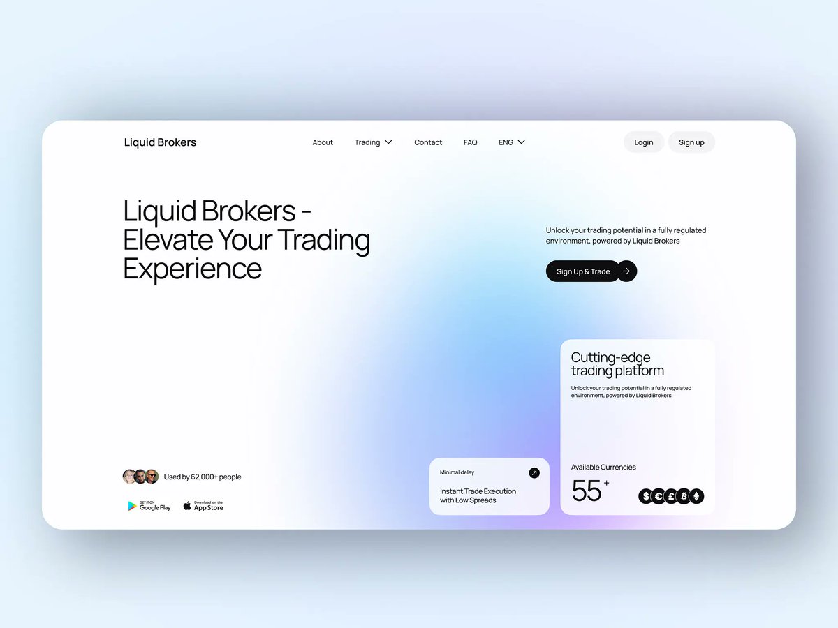 vinocostaweb3's tweet photo. Yo, designed this clean landing page for a trading platform 🔥
Minimal UI, soft gradients, strong typography and one clear goal — make people want to sign up and trade.
No clutter, just pure conversion energy.
Does it slap or nah? Be honest 😈
#Fintech #TradingUI #CryptoDesign https://t.co/nmullL3yUW
