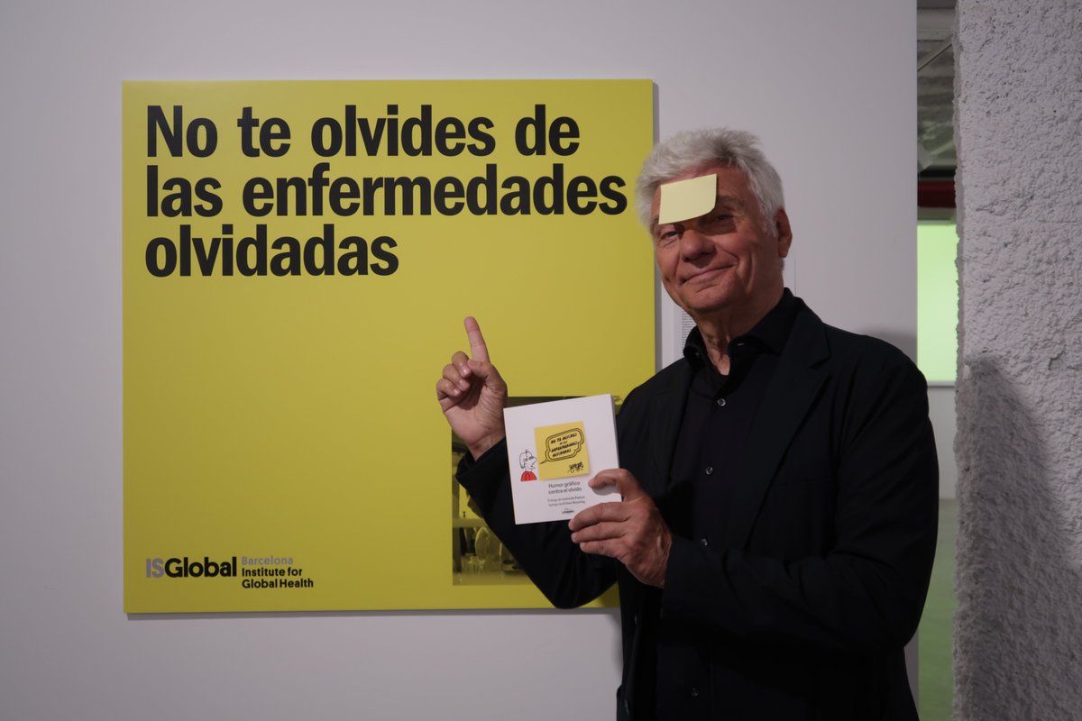 ISGLOBALorg's tweet photo. ✨🗒️¡Ya se puede visitar en Barcelona la exposición de obras originales de la campaña #NoteOlvides! 

🌍Cerca de 40 humoristas gráficos de España y América Latina han creado una viñeta original en un post-it para visibilizar las enfermedades olvidadas. 

💬La presentación ha contado con la participación de @CarlesSans2 , humorista de Tricicle, Hernando del Portillo, investigador de #ISGlobal, y Jorge Martínez, director creativo de la campaña. 

📍La exposición se podrá visitar hasta mañana en el Fujifilm House of Photography (Gràcia). 

#BeatNTDs #NTDs #SaludParaTodos cc @edit_planeta @Planetadelibros @forges @iq_humor @FrenteVinetista @casadellibro @BNE_biblioteca