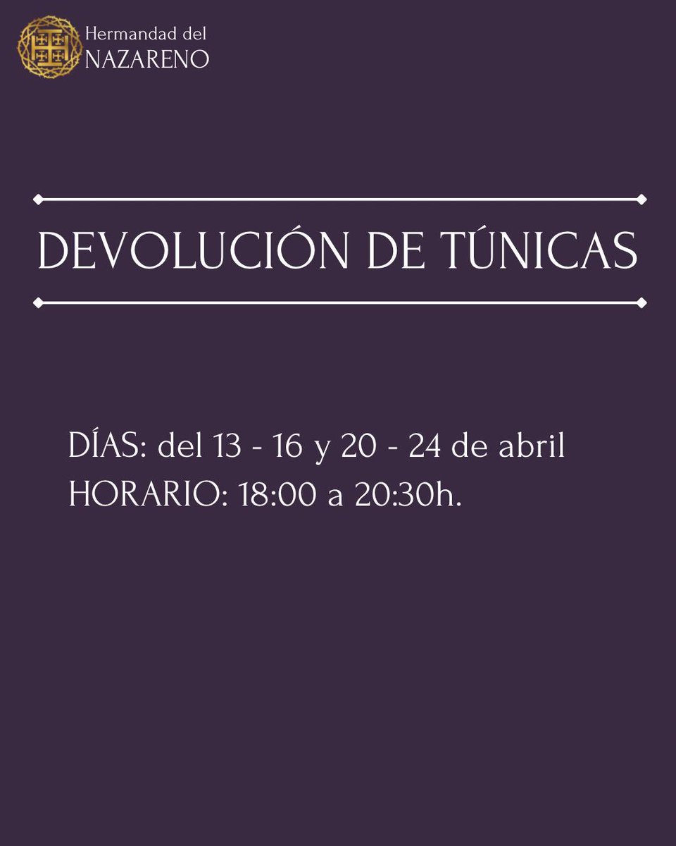 Hermandad Nazareno tweet media