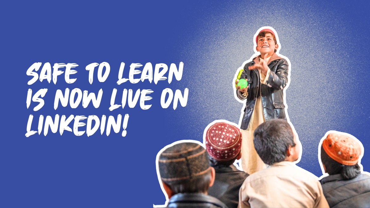 UNICEFEducation's tweet photo. Want to stay updated on efforts to end violence in schools?

Safe to Learn is now on LinkedIn!

Follow, stay connected and join a growing movement to committed to ensuring every child is #SafeToLearn.

👉 https://t.co/lxORJBTgLS https://t.co/hSgPntHtEK