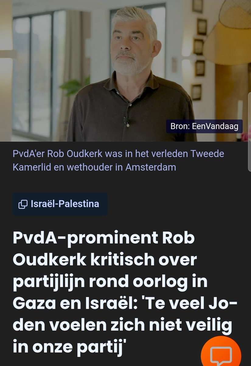 ArsenalVGT's tweet photo. De breuk van de Joodse Rob Oudkerk met PRO heeft weinig van doen met 'missende sociaaldemocratische normen en waarden'. https://t.co/VB0sj5qJDg
