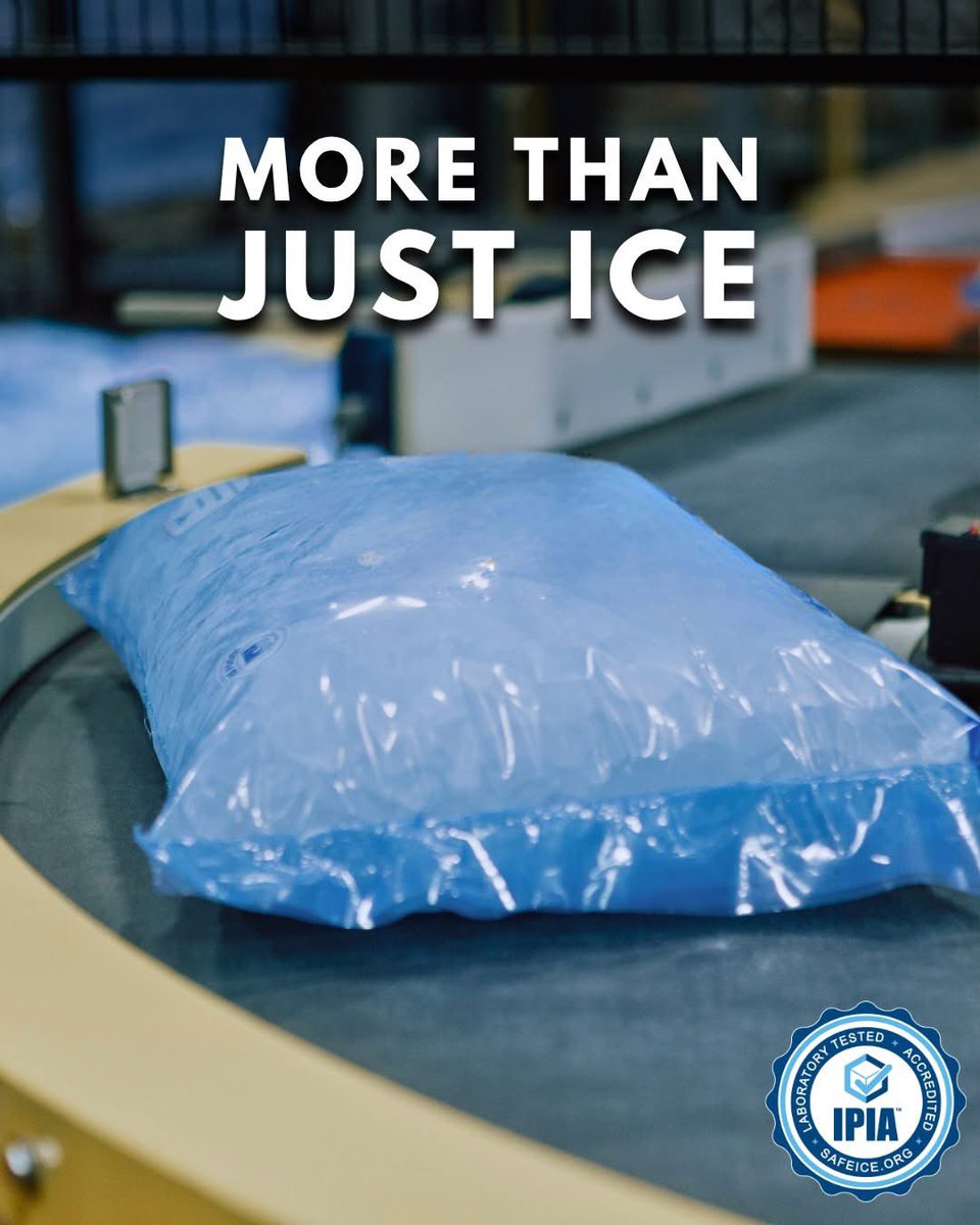 IceIsFood's tweet image. IPIA-accredited ice means more than just clean and sanitary practices. It also means taking steps to protect the product from tampering and ensuring integrity from production to consumer.

#iceisfood #sealofsafety #safeice #foodsafety