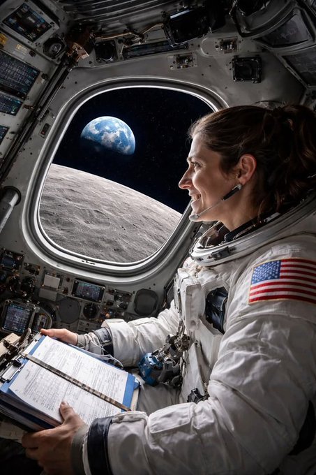 simurg2626's tweet photo. Artemis II de bulunan Astronot Christina Koch, resmi olarak en uzun uzay uçuşunu tamamlayan kadın oldu.. https://t.co/NsdOxIjTxq