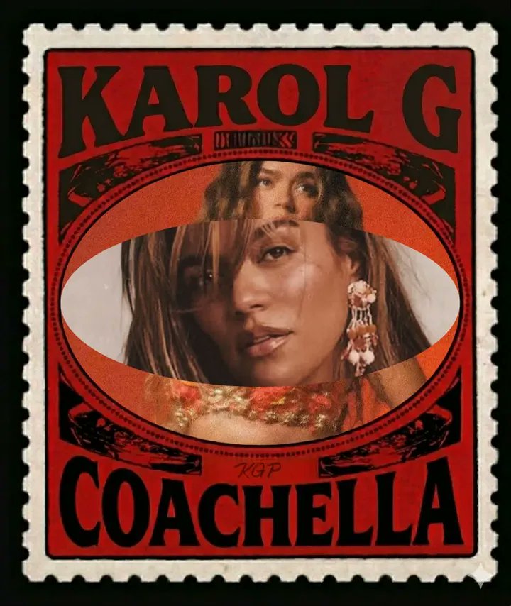 2 Días para #KAROLCHELLA la nena de Medellín hará historia este domingo siendo la primera headliner Latina en la historia de Coachella 🌵🧡🔥🇨🇴✨🧡