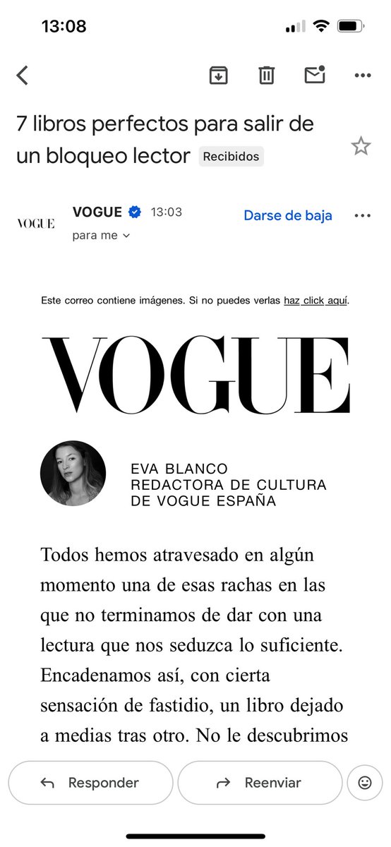 lapeceraraquel's tweet photo. Ayer hablé del bloqueo lector en mi canal de YouTube. Hoy en la revista @VogueSpain 
¿Me ve? 😂💦 https://t.co/rmODKgVy5n