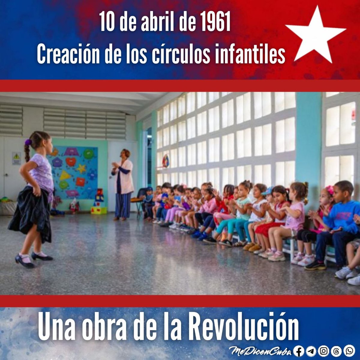 🌟🏫 Más de 60 años después, los círculos infantiles siguien siendo una hermosa realidad: amor, juego y aprendizaje para los pequeños, tranquilidad para las familias. #CubaEsAmor
