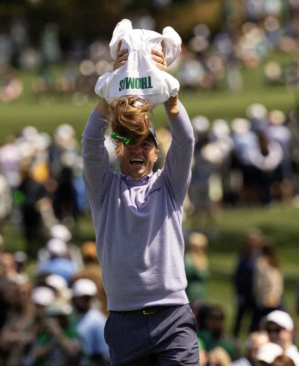 p0lar_fawn's tweet photo. Say what you want about golf culture but it’s one of the last sports spaces that’s unapologetically pro-family.

The biggest major tournament of the year, the Masters, starts with a Par 3 contest, where world-class athletes play with their friends and family. And it is, in my opinion, the one day a year where golf shows you exactly what it’s actually about.