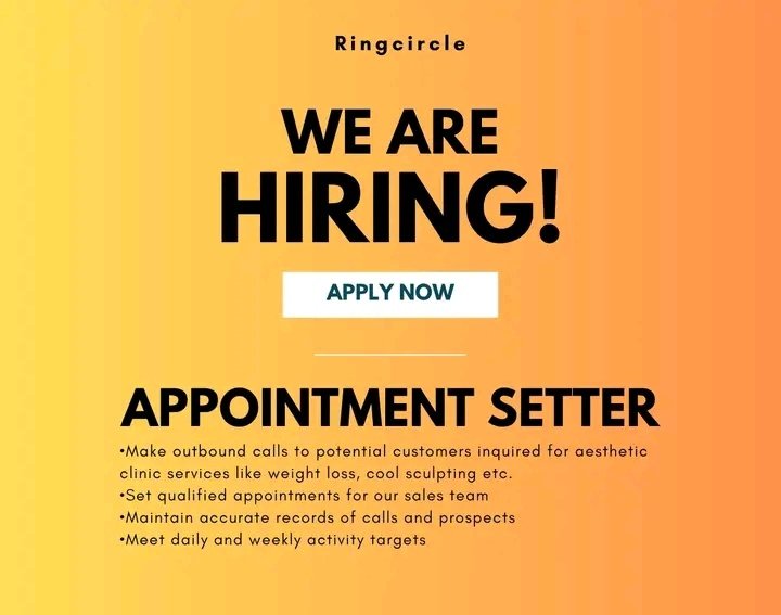 MrCharlesky's tweet image. HIRING

These roles are available for hire:
1. Virtual Assistant(3)
2. Graphic Designer(2): $9/hr
3. Medical VA
4. Data Entry(2): $12/hr
5. Social Media Manager(2): $15/hr
6. Customer Service Rep
7. Video Editor(2)
8. Copywriter
9. Appointment Setter

📍Remote

Interested? know