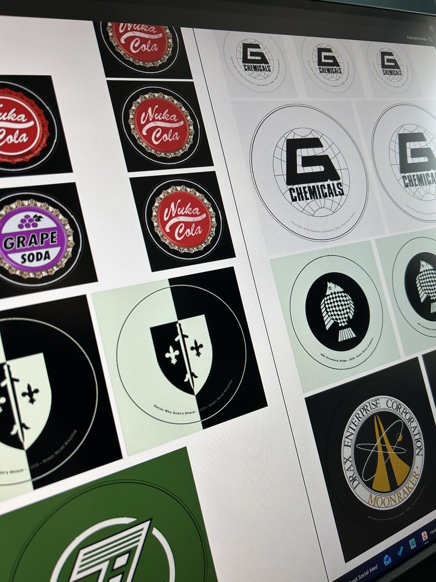 GreenGtGraphics's tweet photo. Shop update! 
Ace replica pins are nearly ready, Yeti figures are back in casting, new fairground‑font bookmarks are on the way, and fresh badge designs (Who + 007!) are coming soon. Custom badge commissions open.
https://t.co/w17uXBpp7B
#newshoplistings #design https://t.co/eLt5LKIMkH