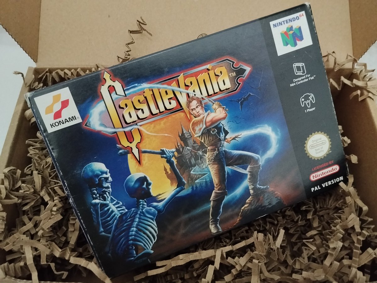 oLD_KaNuToR's tweet image. 📦 uno de los que me faltaba y llevaba detrás de él bastante tiempo #Nintendo64 #Konami #Castlevania