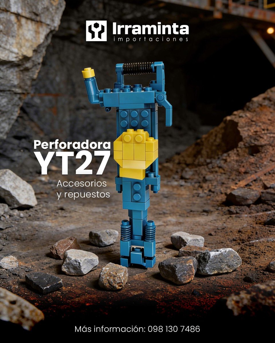 En la minería, cada minuto cuenta y una perforadora detenida es dinero perdido. En Irraminta Importaciones tenemos el stock completo de accesorios y repuestos para tu perforadoraYT27. 🛠️💎

📲 Contáctanos hoy mismo: 098 130 7486

#MineríaEcuador #RepuestosMineros #Irraminta