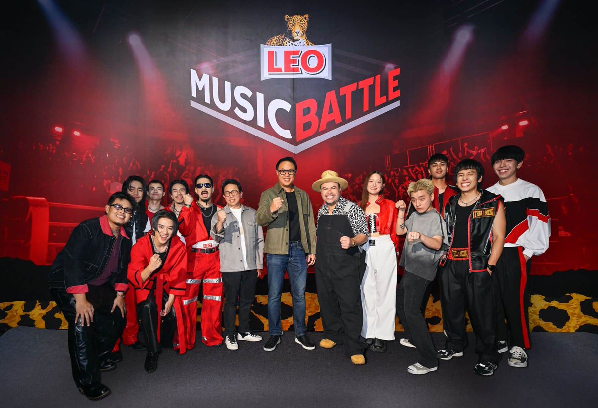 ThaigerNews's tweet image. LEO is turning up the volume with its new 'LEO Music Battle' campaign 🎶. Oat Pramote joins TaitosmitH, Three Man Down &amp;amp; Ink Waruntorn as music presenters — with over 90 live events planned nationwide this year. #LEOMusicBattle #ThailandMusic #OatPramote