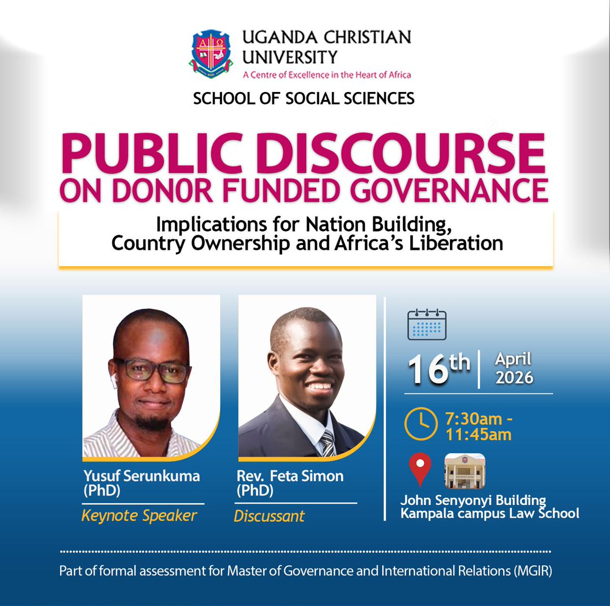 Uganda Christian University (Official) tweet media