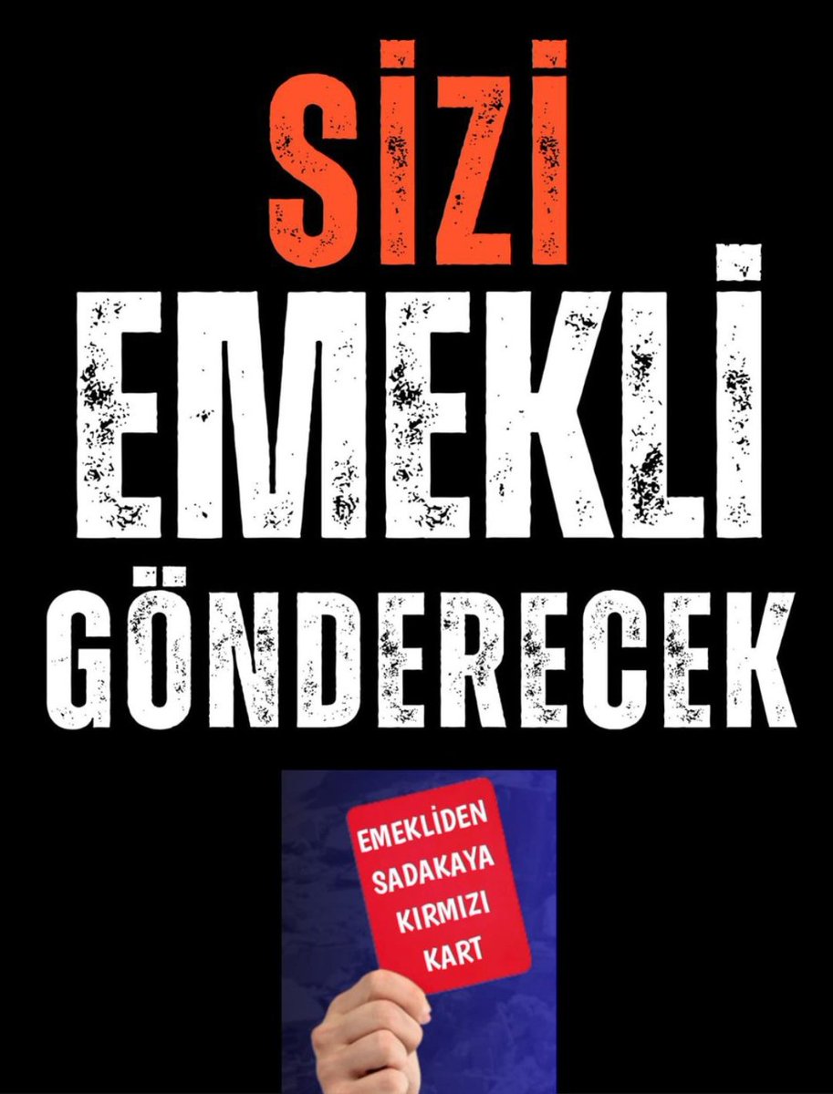 tetikci064's tweet photo. EMEKLİ
👇
#EmekliHükümeteTepkili

Yıllarca çalıştır,
Sonra açlığa terk et.
Primini al,
Yaşam hakkını gasp et.

#Emekli yi yoksullaştır,
Sesini kısmaya çalış.

Ama unutulan şu:

Bu düzeni kuranlar,
Bu sefaletin hesabını verecek.

@RTErdogan
@isikhanvedat https://t.co/1mI8HPqiso